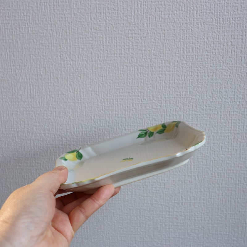 花形細リム皿スクエア5寸（檸檬）/ 阿部慎太朗 | モノスタイル onlineshop