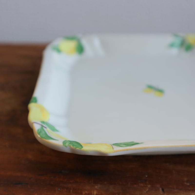 花形細リム皿スクエア5寸（檸檬）/ 阿部慎太朗 | モノスタイル onlineshop