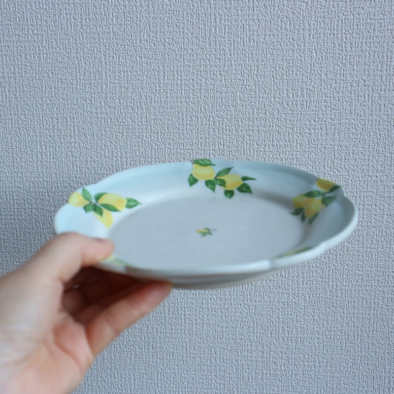 花形リム皿6寸（檸檬/バイカラー）/ 阿部慎太朗 | モノスタイル onlineshop