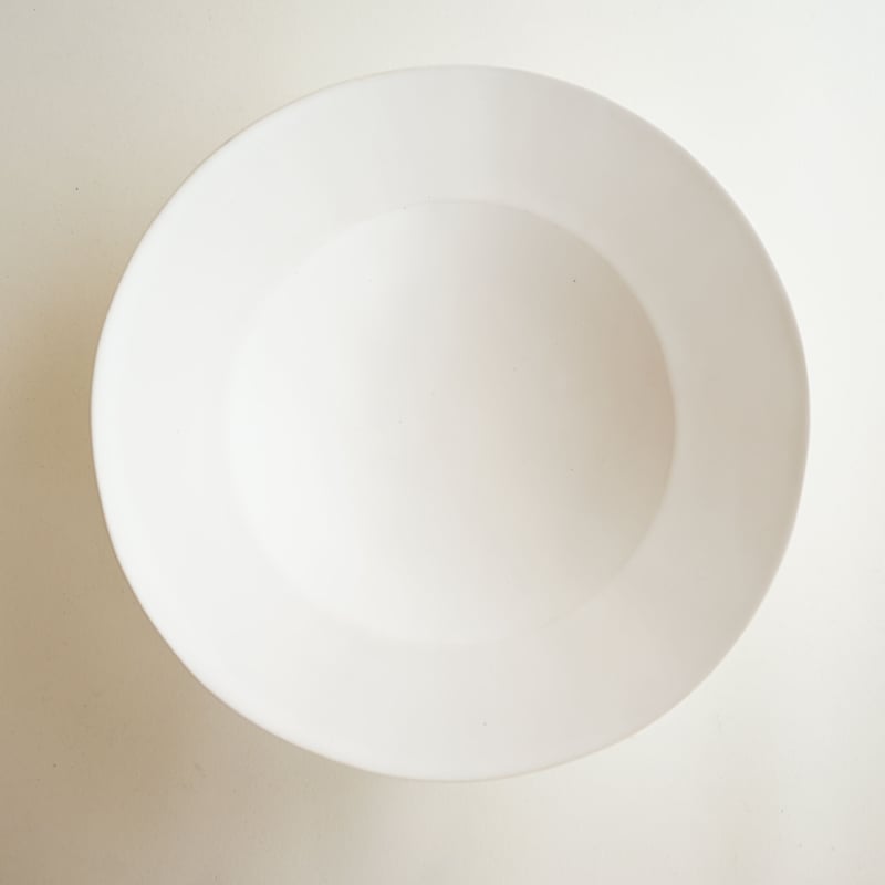 安藤雅信】イタリアリムパスタ皿 M（白マット釉） | ギャルリ百草