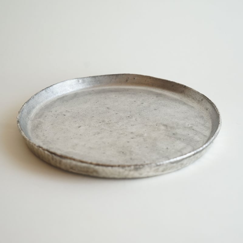 安藤雅信】黒銀彩切立平皿 六・五寸 | ギャルリ百草 online store