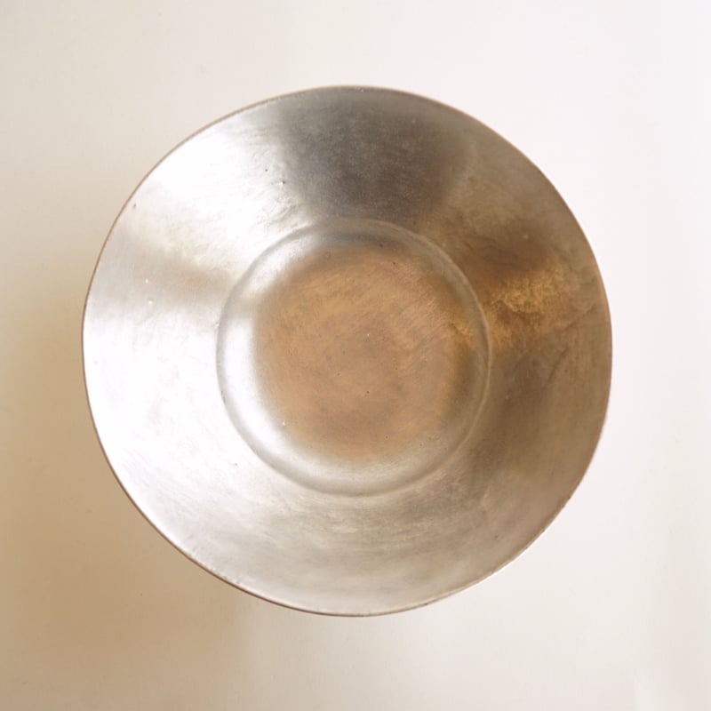 安藤雅信】銀彩ピューターイタリアボウルLM | ギャルリ百草 online store