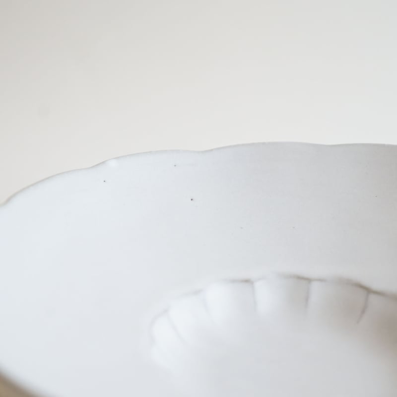 安藤雅信】白糖釉イタリアリム広輪花皿SS | ギャルリ百草 online store