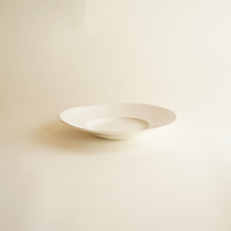 安藤雅信】オランダ皿 LM （乳白艶釉） | ギャルリ百草 online store