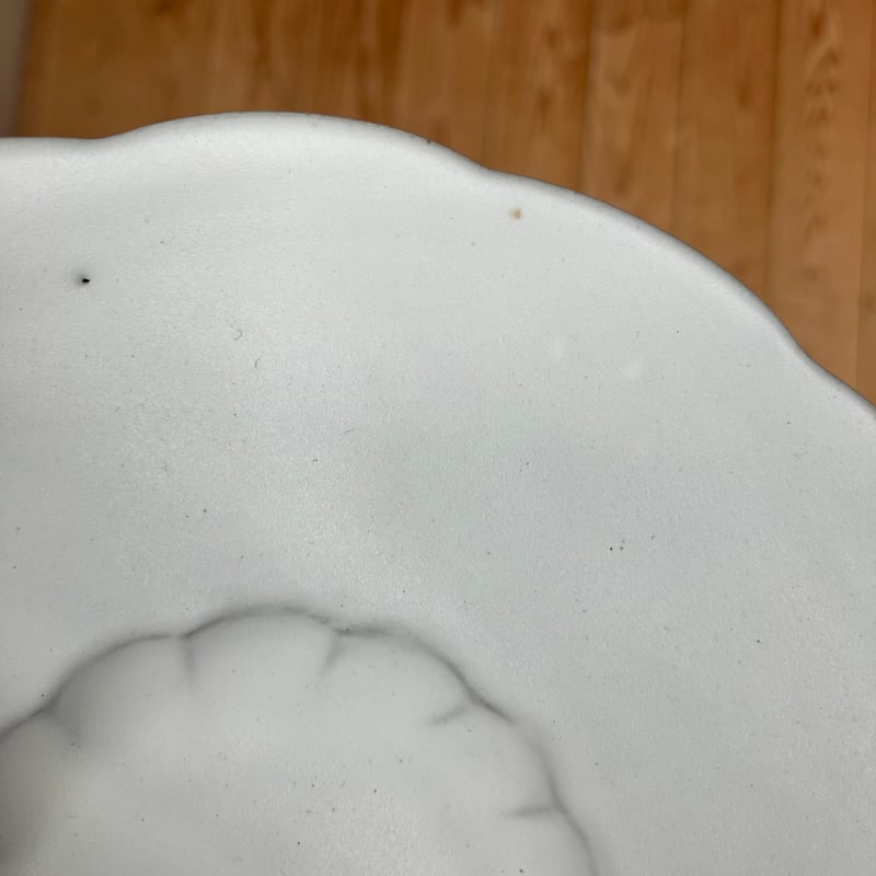 安藤雅信】白糖釉イタリアリム広輪花皿SS | ギャルリ百草 online store