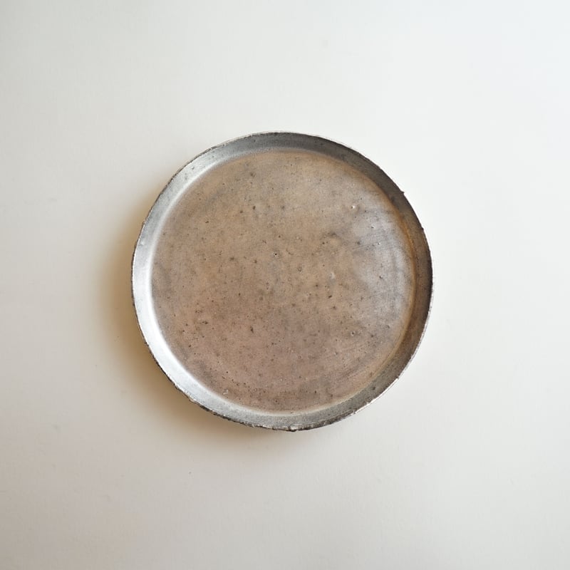 安藤雅信】黒銀彩切立平皿 六・五寸 | ギャルリ百草 online store