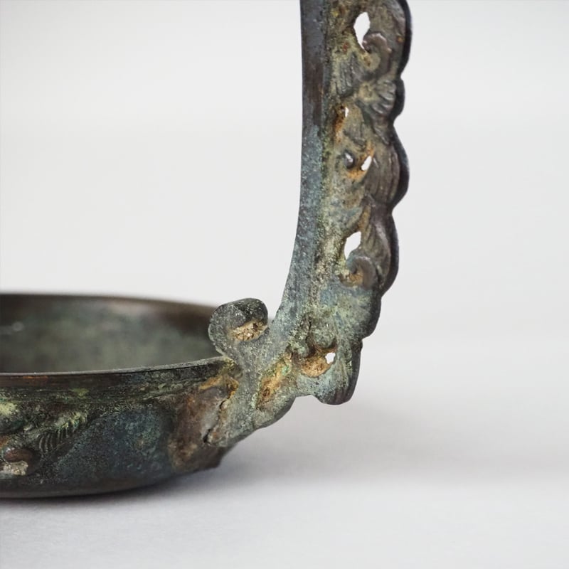 no613 銅の燭台 | 古道具店 呱々