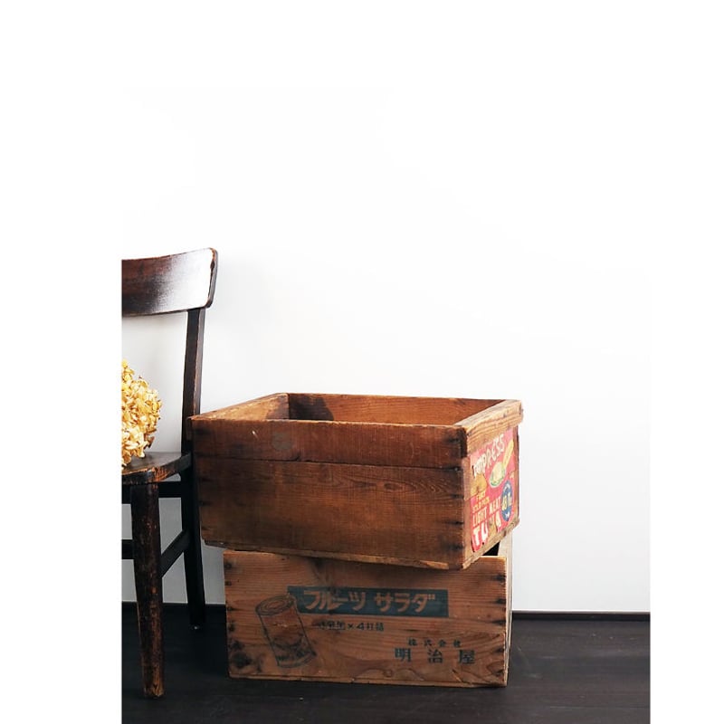 no699 ツナ缶の古い木箱 | 古道具店 呱々