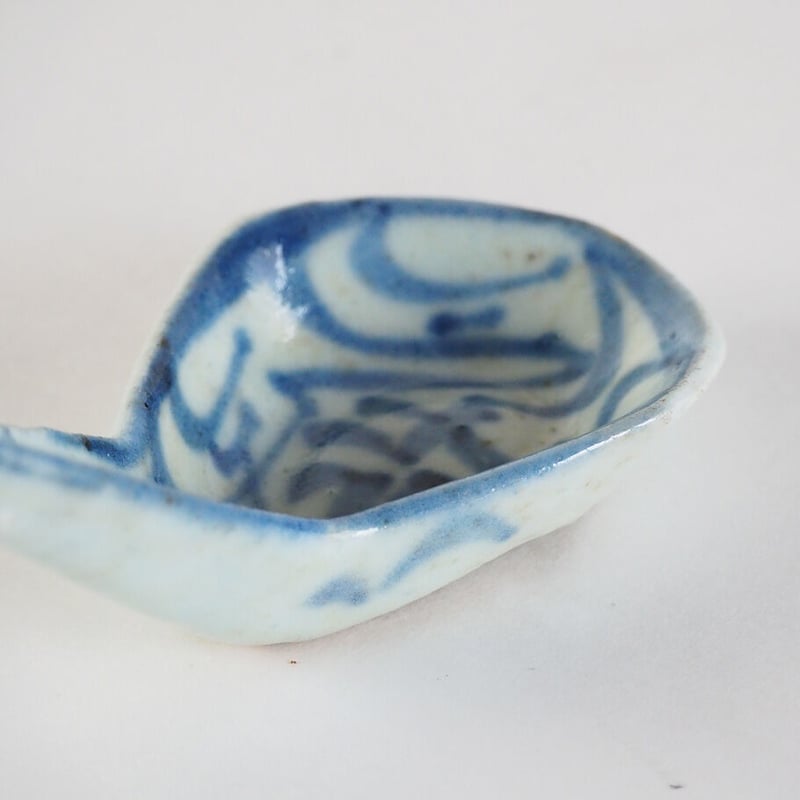 中国清朝時代 古染付レンゲ、鉢5客 東Y7-1022☆2Fタニチ 中国清朝時代