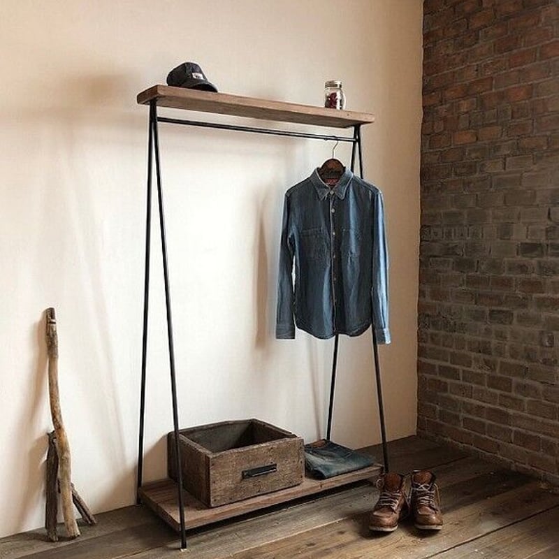 数量限定 SNNK ハンガーラック アイアン 古材 インダストリアル