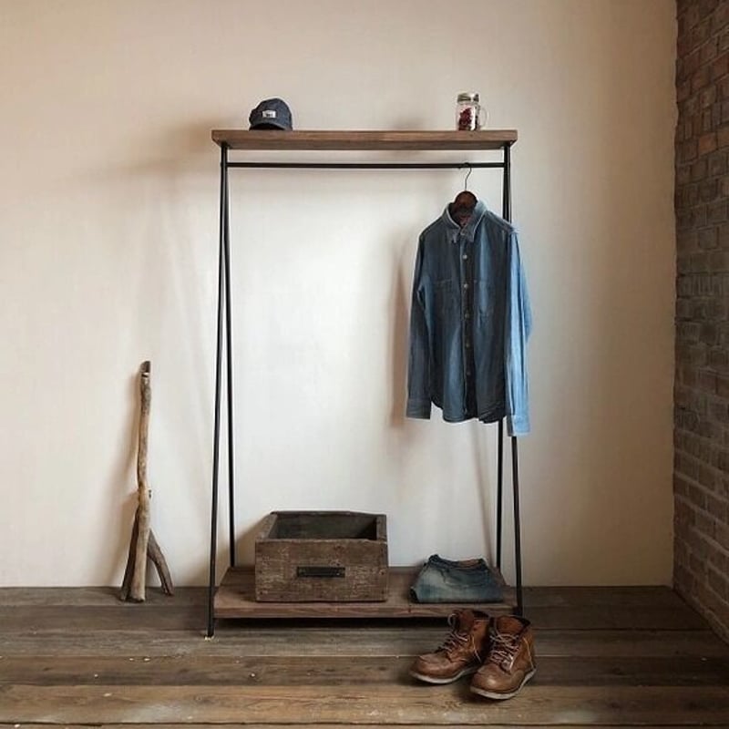 数量限定 SNNK ハンガーラック アイアン 古材 インダストリアル