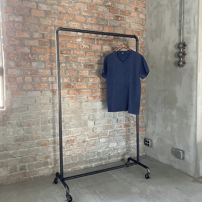 数量限定 GAS-95 アイアン キャスター付 ハンガーラック