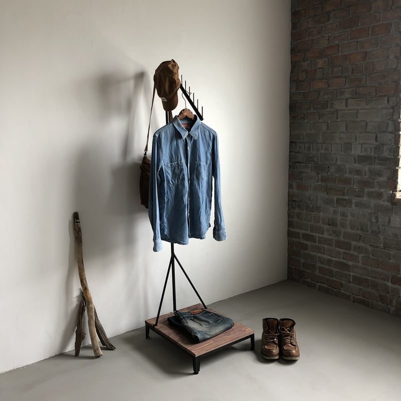 数量限定 MNMM ハンガーラック アイアン 古材 インダストリアル