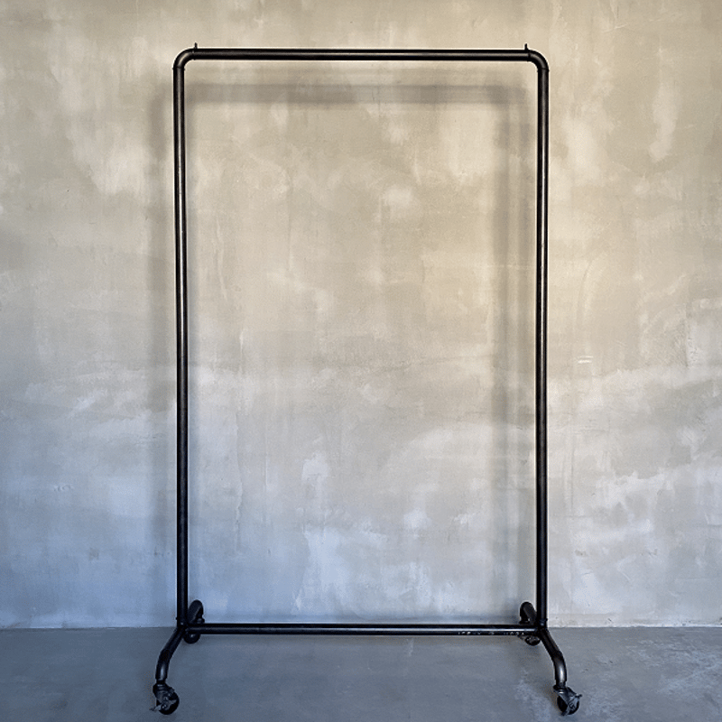 数量限定 GAS-95 アイアン キャスター付 ハンガーラック