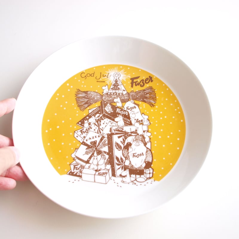 ARABIA ムーミン プレート ／ Fazer [GOD JUL] 19cm | Tähti