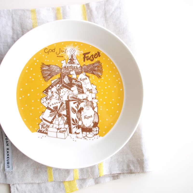 ARABIA ムーミン プレート ／ Fazer [GOD JUL] 19cm | Tähti