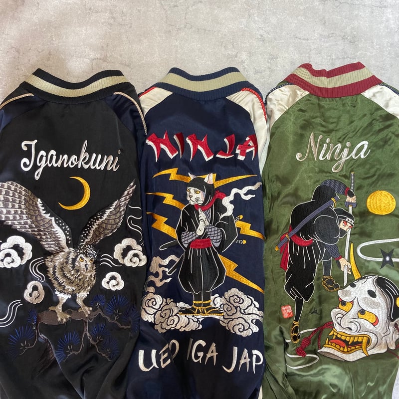 伊賀くみひも 忍者スカジャン/IGAKUMIHIMO NINJA SUKAJAN(GR×BE)