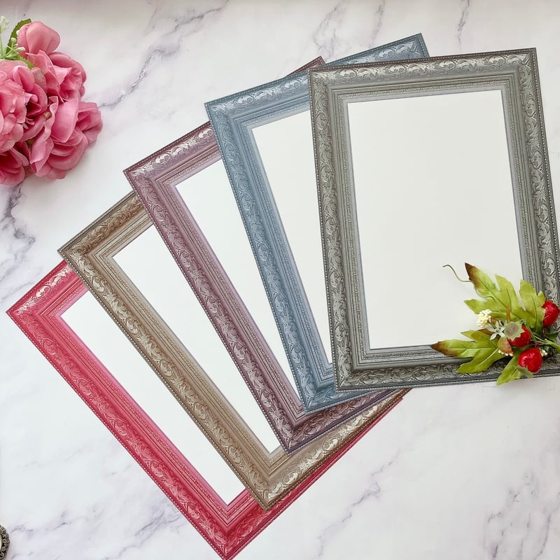 A4サイズ】コラージュ台紙 額縁セット 50枚セット 額縁ペーパー 額縁