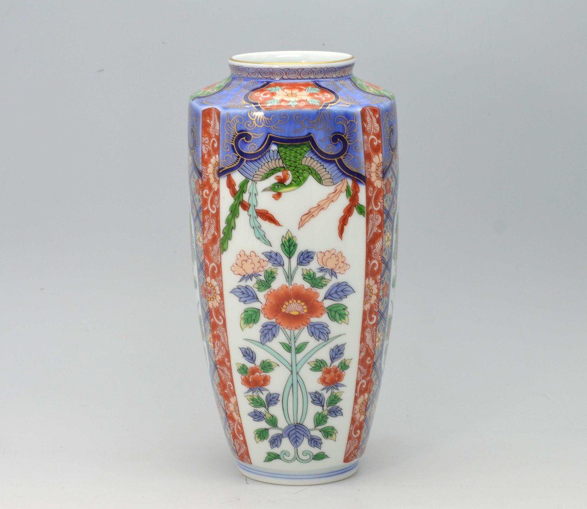 鳳凰草花 肩角花瓶(有田焼) | 古川陶磁器ストア