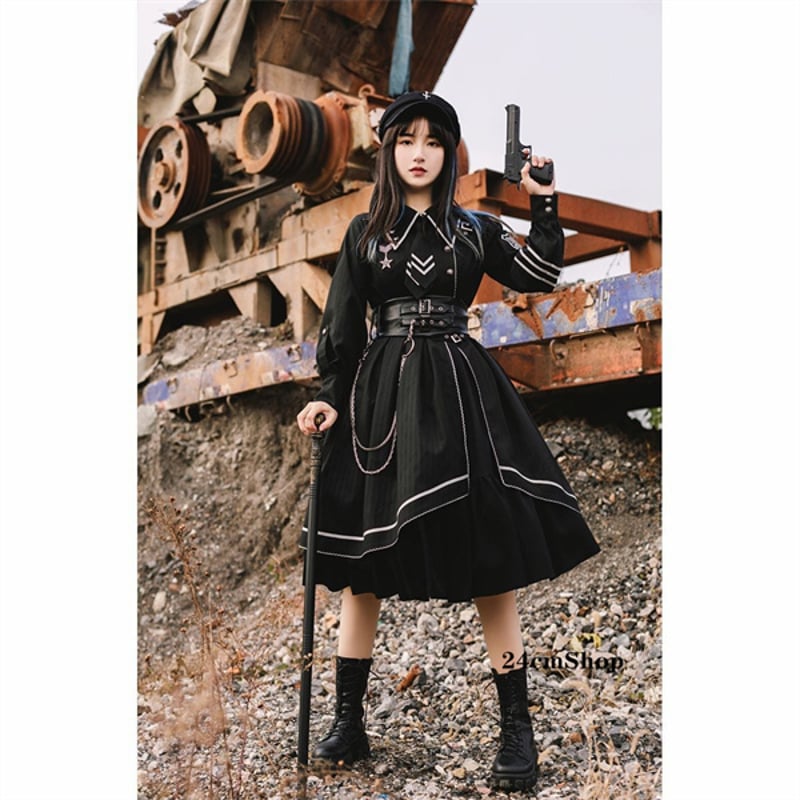軍服ロリータマント付きセットアップ opf148 | 可愛い服量産型服通販