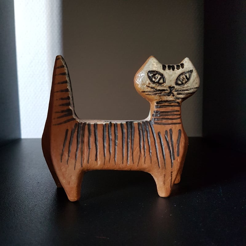 Lisa Larson / リサラーソン】ヴィンテージ版 Lilla Zoo ネコ《Gust