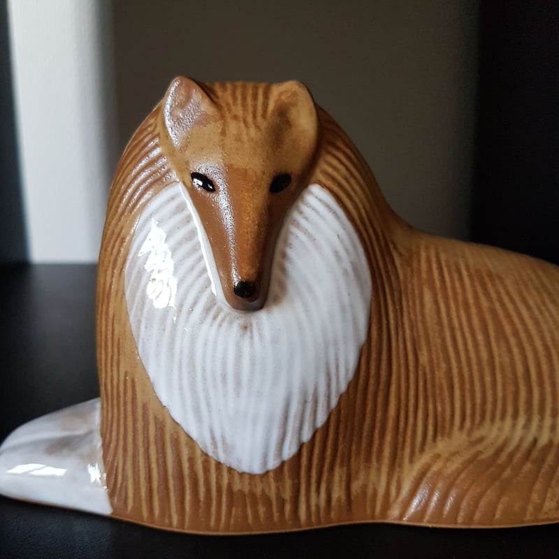 Lisa Larson / リサラーソン】ヴィンテージ版 Vovシリーズ コリー犬