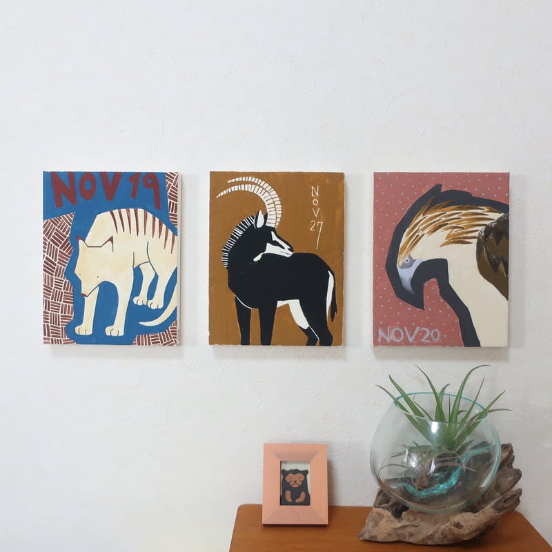 日本画】11/20 Philippine eagleフィリピンワシ『366DAYS』 | A