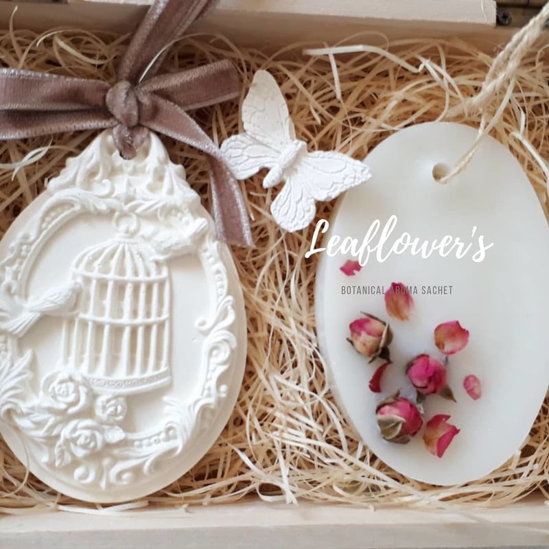 アロマストーン(鳥かご)&アロマワックスサシェ | Leaflower's
