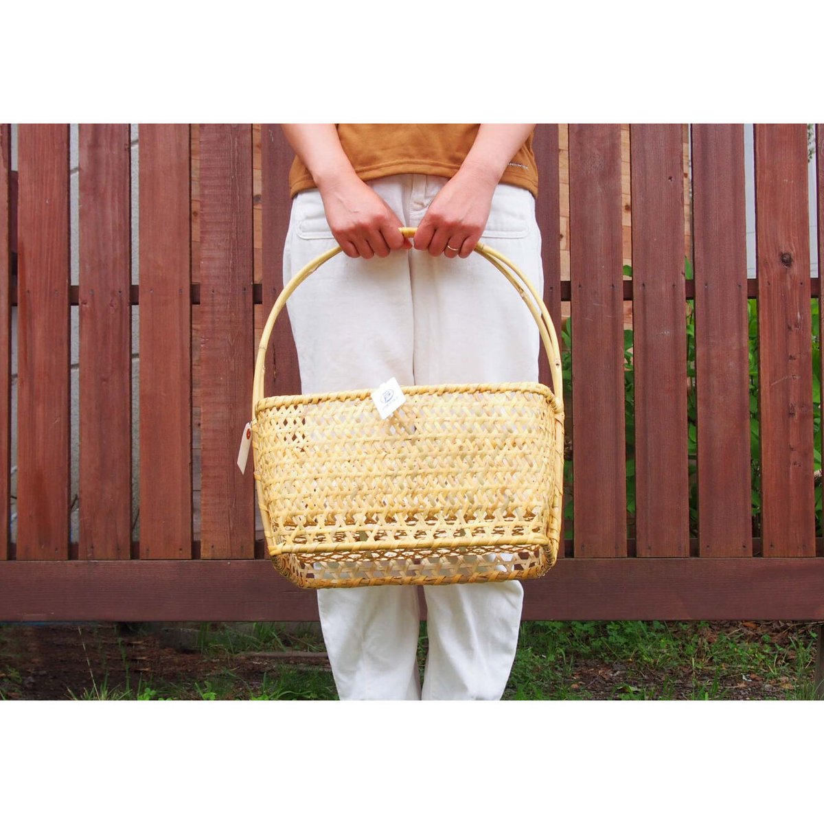 戸隠根曲がり竹の買い物かご Square | kirinBASKET