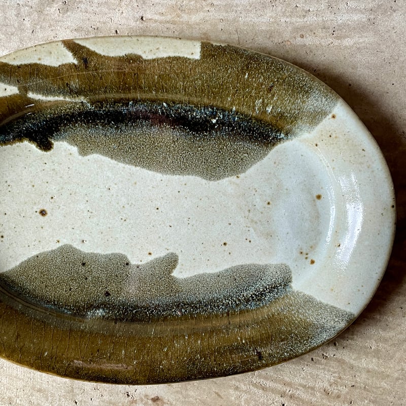 西持田窯 津田堅司 楕円型皿(8.5寸) | Linné