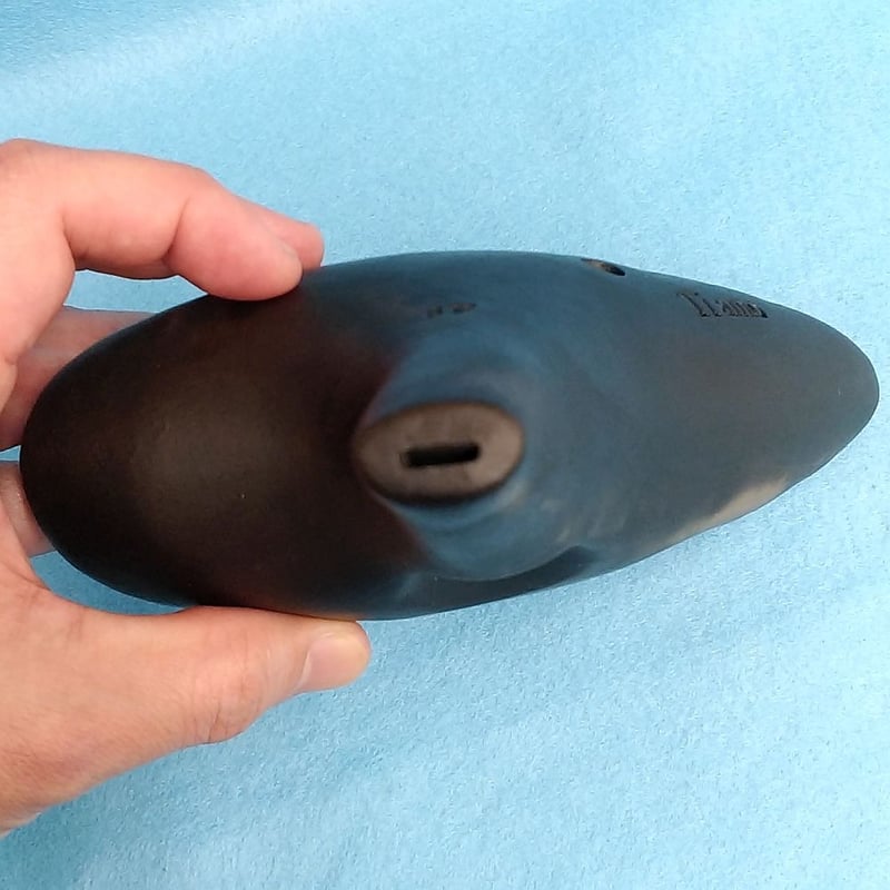 ティアーモ オカリナ アルトF シングル管 黒陶シリーズ 合奏モデル 6F