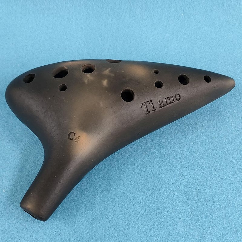 ティアーモ オカリナ アルトC シングル管 黒陶シリーズ ソロモデル C4