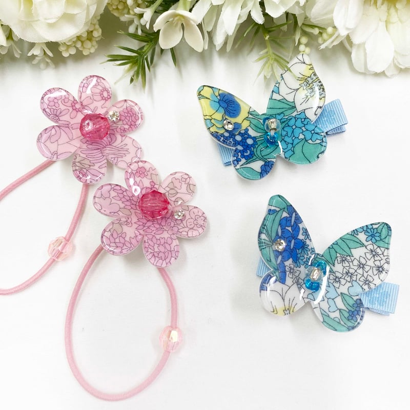 リバプリサマーヘアゴム 薄ピンク花 | SaintFarm セント・ファーム