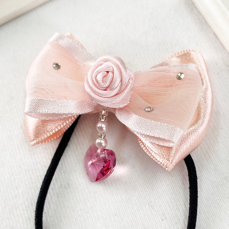 ハートリボンヘアゴム ピンク | SaintFarm セント・ファーム