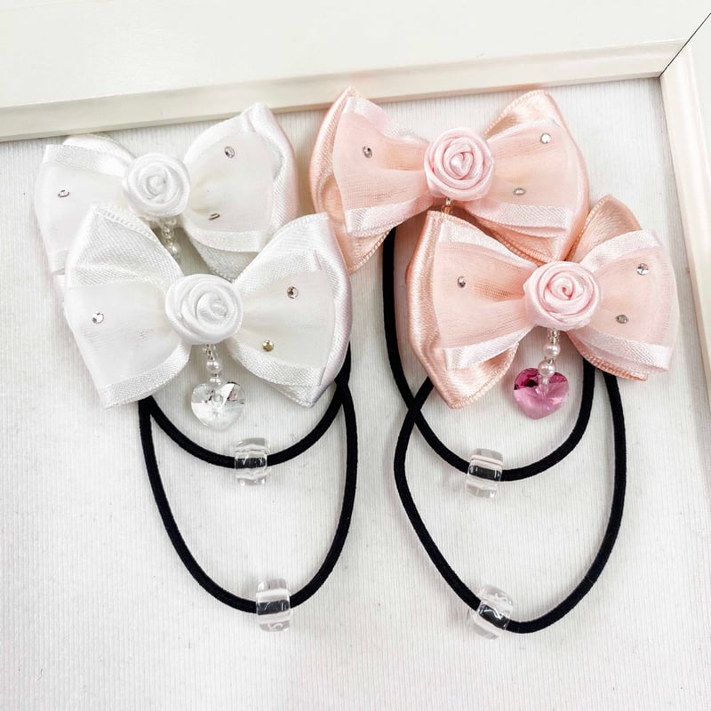 ハートリボンヘアゴム ピンク | SaintFarm セント・ファーム