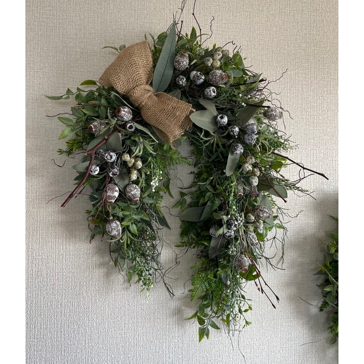 幸せを呼ぶ 馬蹄リース ( ダーク ) No.87 | green88