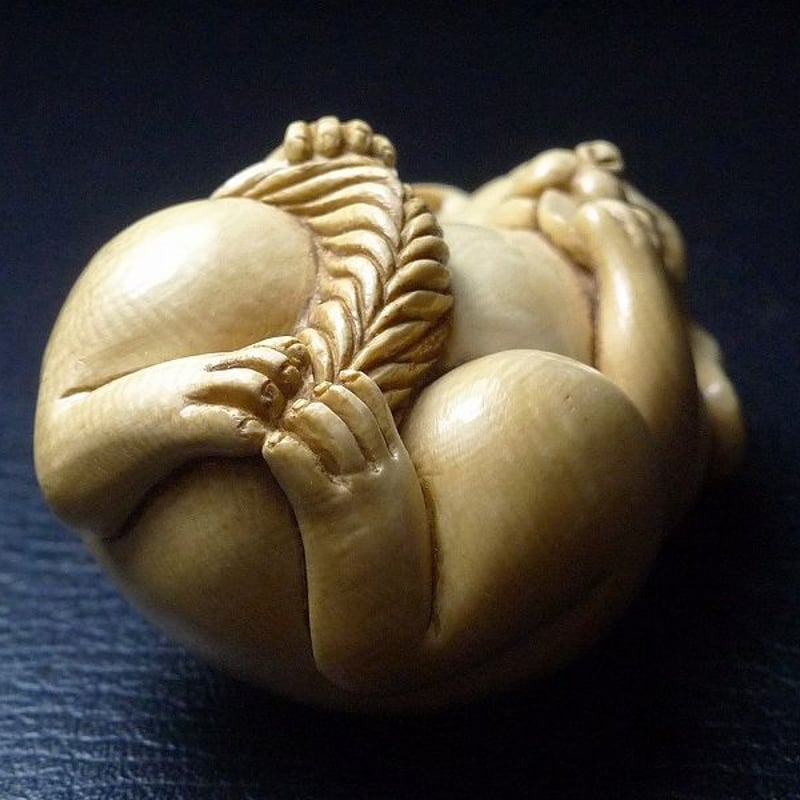 △本象牙兎根付27g・提げ物△NE6△ | 象牙屋本舗 こほく堂 本象牙と