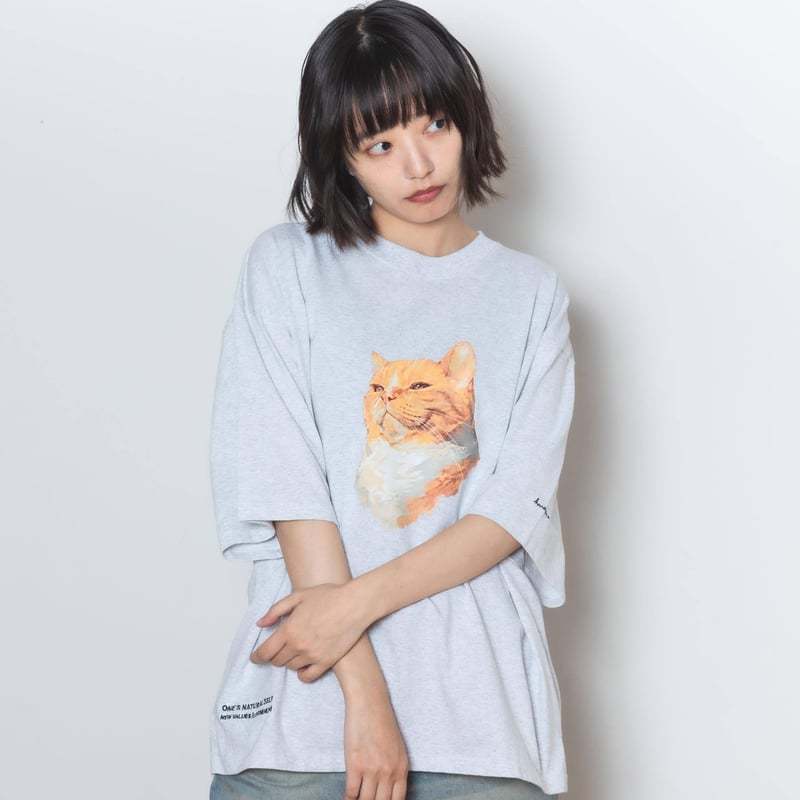 Neko Tee [MabushiiNeko] - ホワイト | harapeco Store