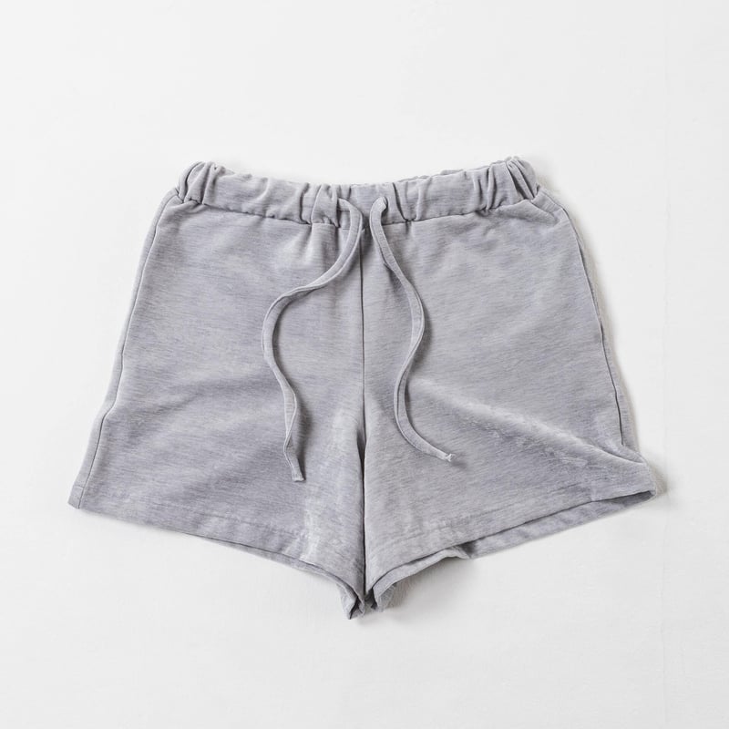 Luxe Velour Relax Short Pants - ライトグレー | harape
