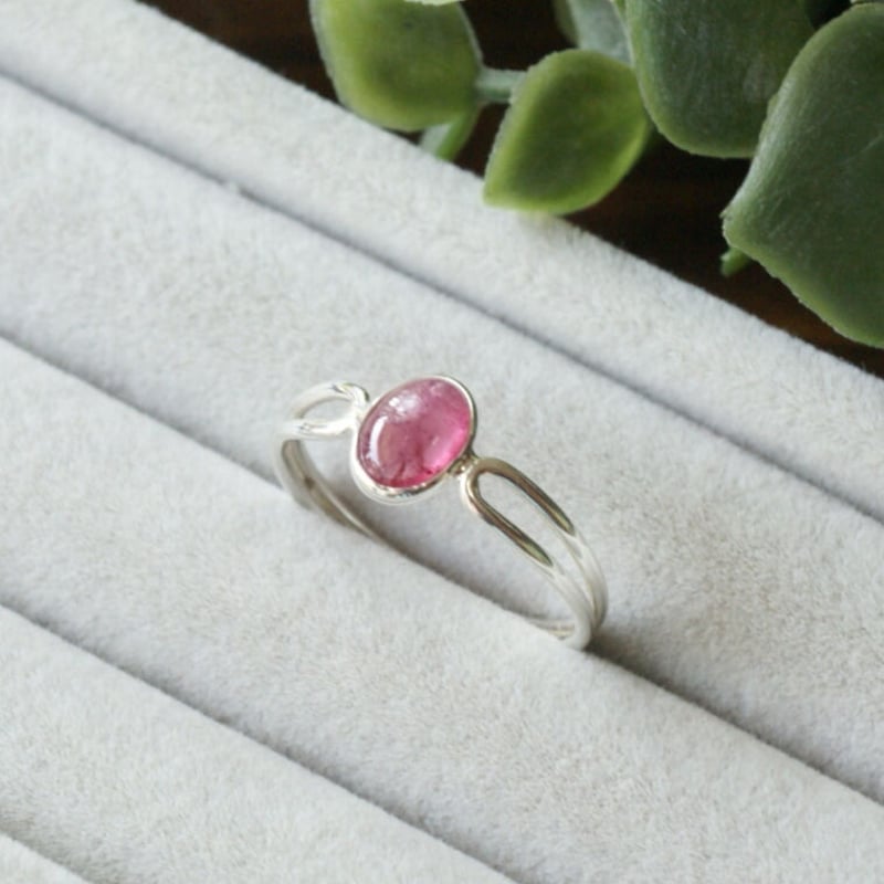 ピンク トルマリン リング シルバー925 約14号（sv-438-4）レビュー