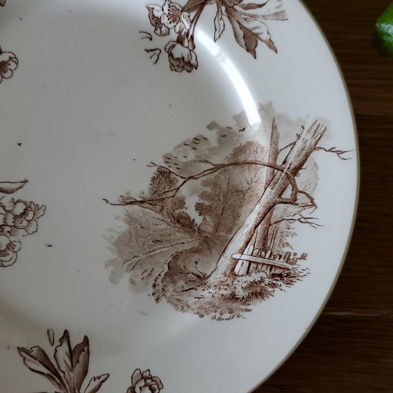 Creil&Montereau クレイユモントロー 桜のプレート | リボンときどきネコ