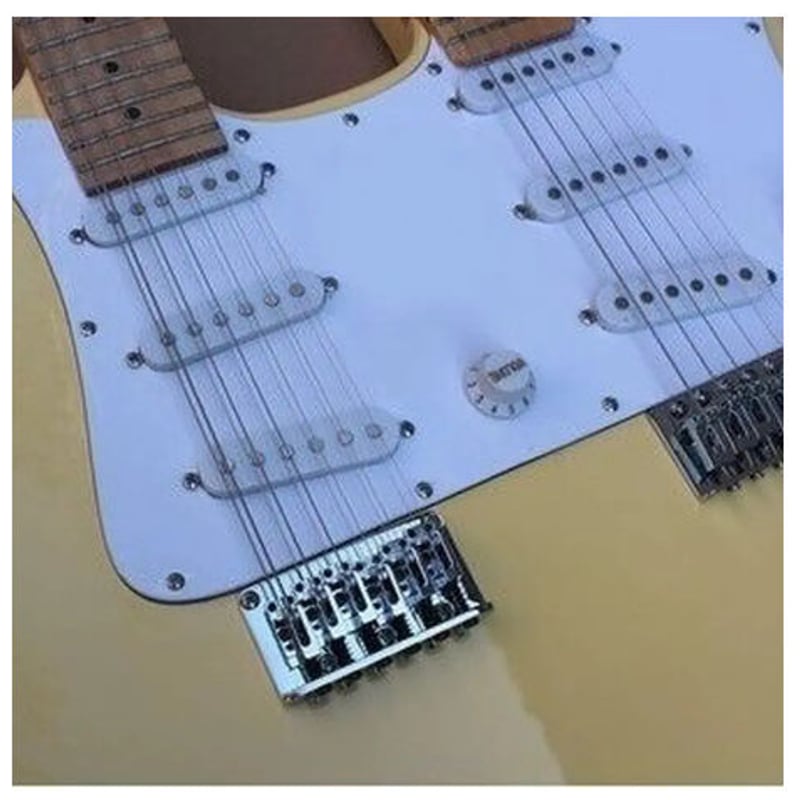 ダブルネックエレキギター 12弦＋6弦 シングルコイルピックアップ