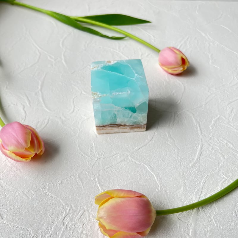 カリビアンブルーカルサイト キューブ ① | Studio Kururi