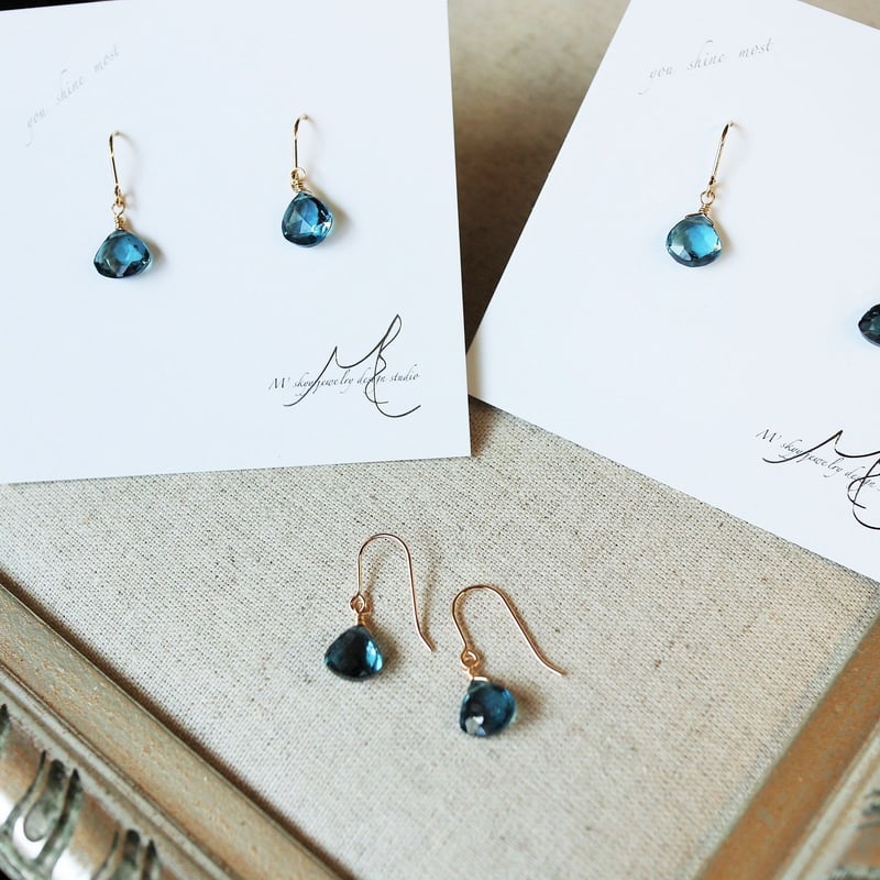 Supple（ロンドンブルートパーズピアス）14kgf | M'skyy