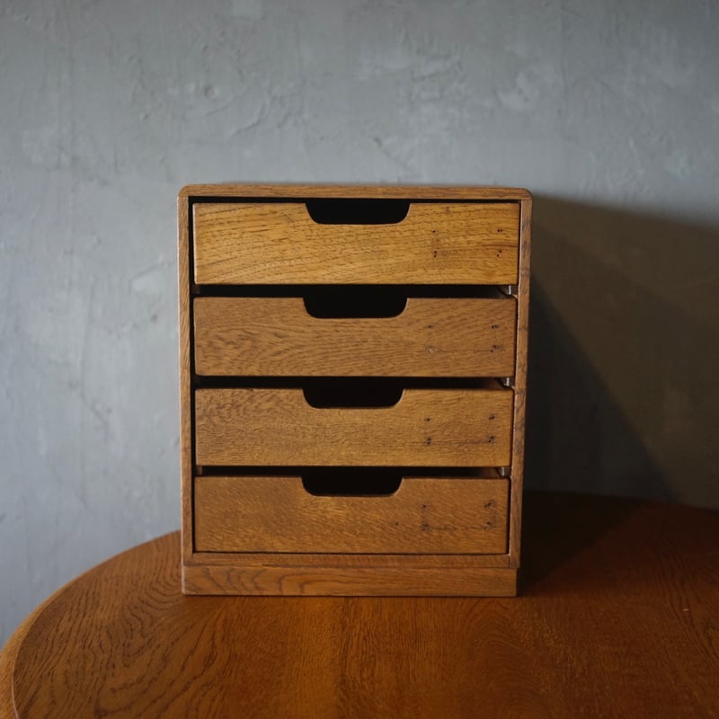 4杯小引き出し 小抽斗 木製 収納 家具 古道具 古家具 アンティーク