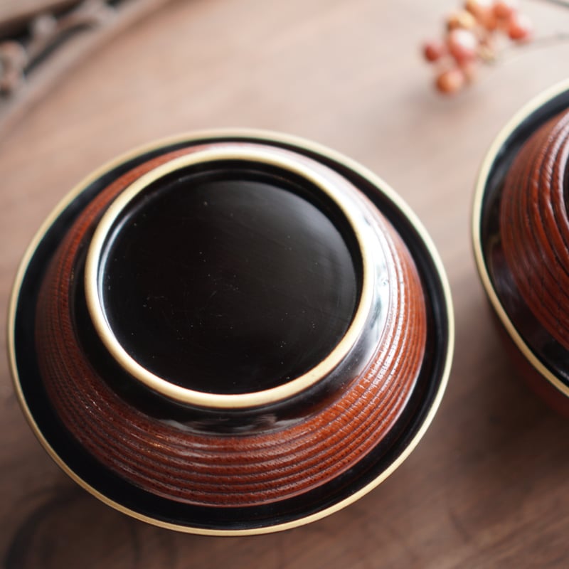 漆器椀 蓋付き 漆器 吸物椀 金 蒔絵 汁椀 明治 和食器 アンティーク