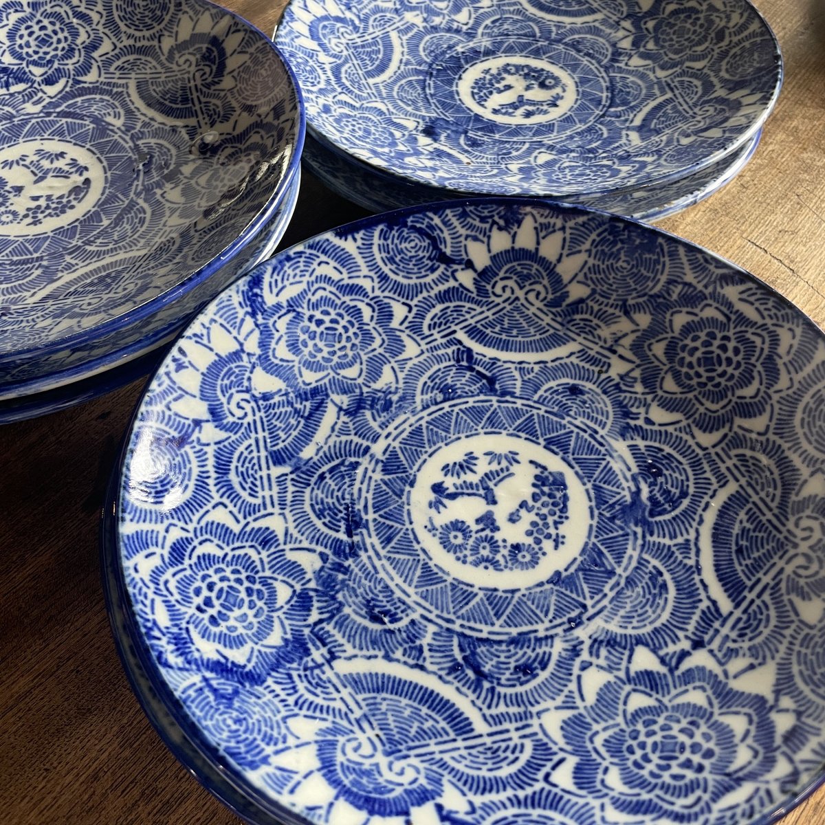 伊万里焼 皿 印判 草花文 骨董 磁器 陶器 お皿 飾皿 昭和初期 和食器