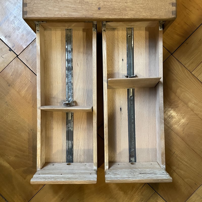 図書カード入れ 木製 小引出し 小抽斗 昭和初期 収納 古道具