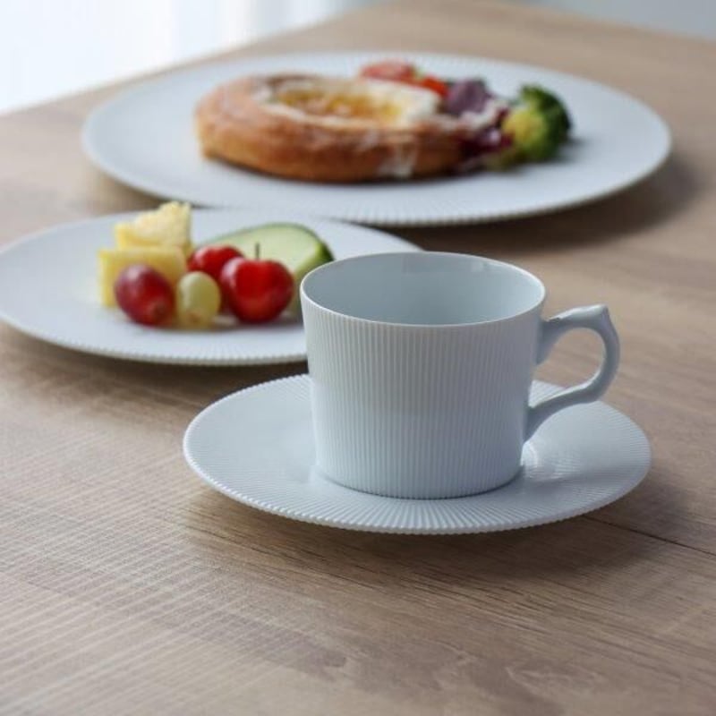 鎬 コーヒーカップ＆ソーサー ブラック/ホワイト | 和食器通販 有田焼