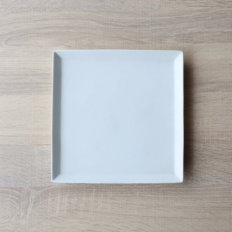 スクエアリムプレート スノーホワイト 15cm /23cm | 和食器通販 有田焼